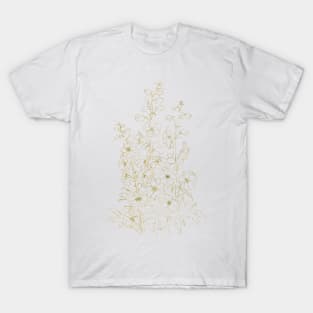 Larkspur drawing golden T-Shirt